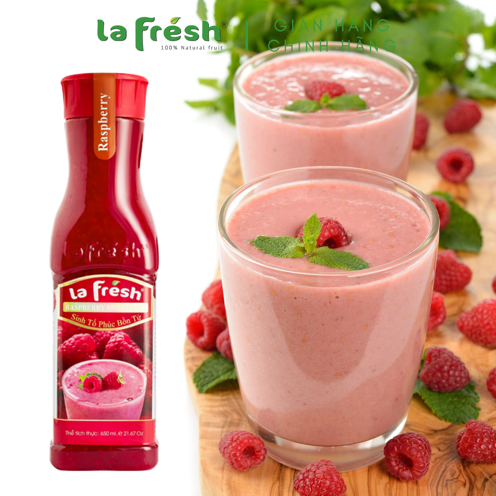 [HCM]Sinh Tố Phúc Bồn Tử Lafresh Đà Lạt 750ml