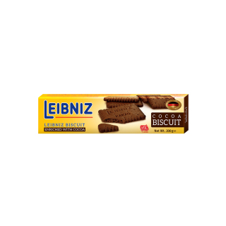 Bánh quy ca cao Leibniz Đức gói 200g bột ca cao ít béo và dầu hướng dương, bánh thơm giòn tan thumbnail