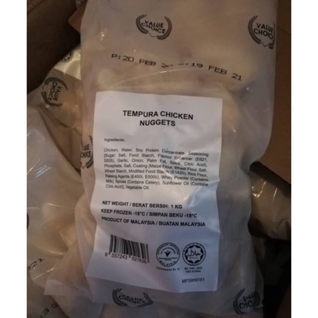[Tokbokki Store] [HCM SHIP 2H] Gà Nugget Malaysia gói 1Kg