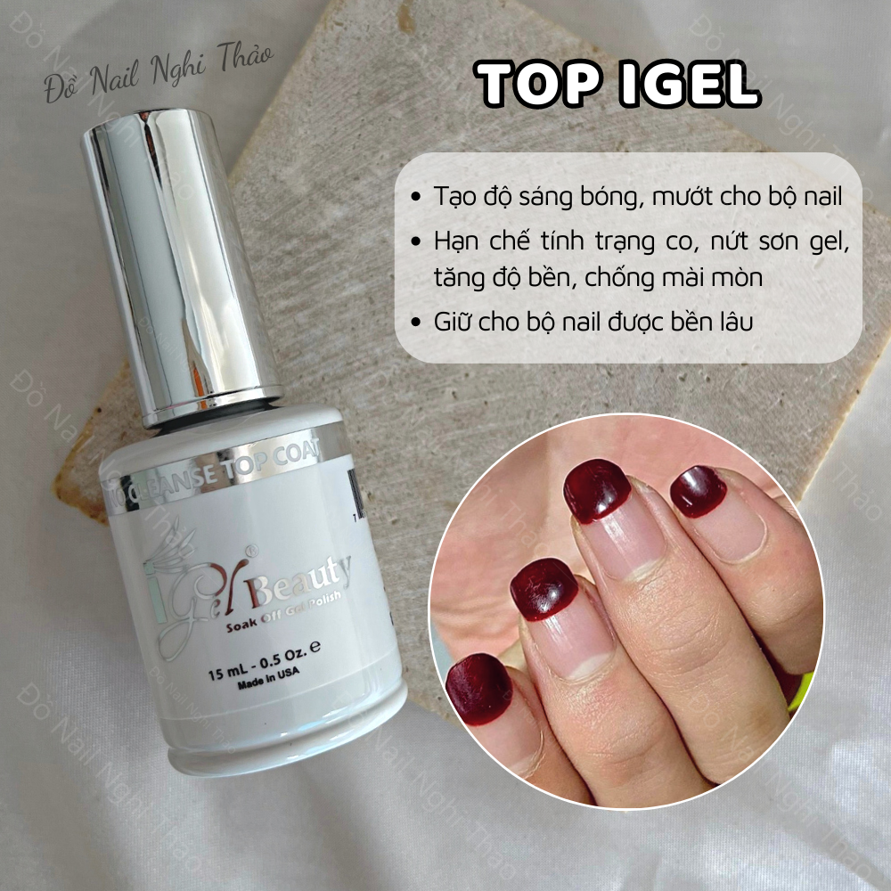 Base top IGEL chính hãng 15ml NGHI THẢO