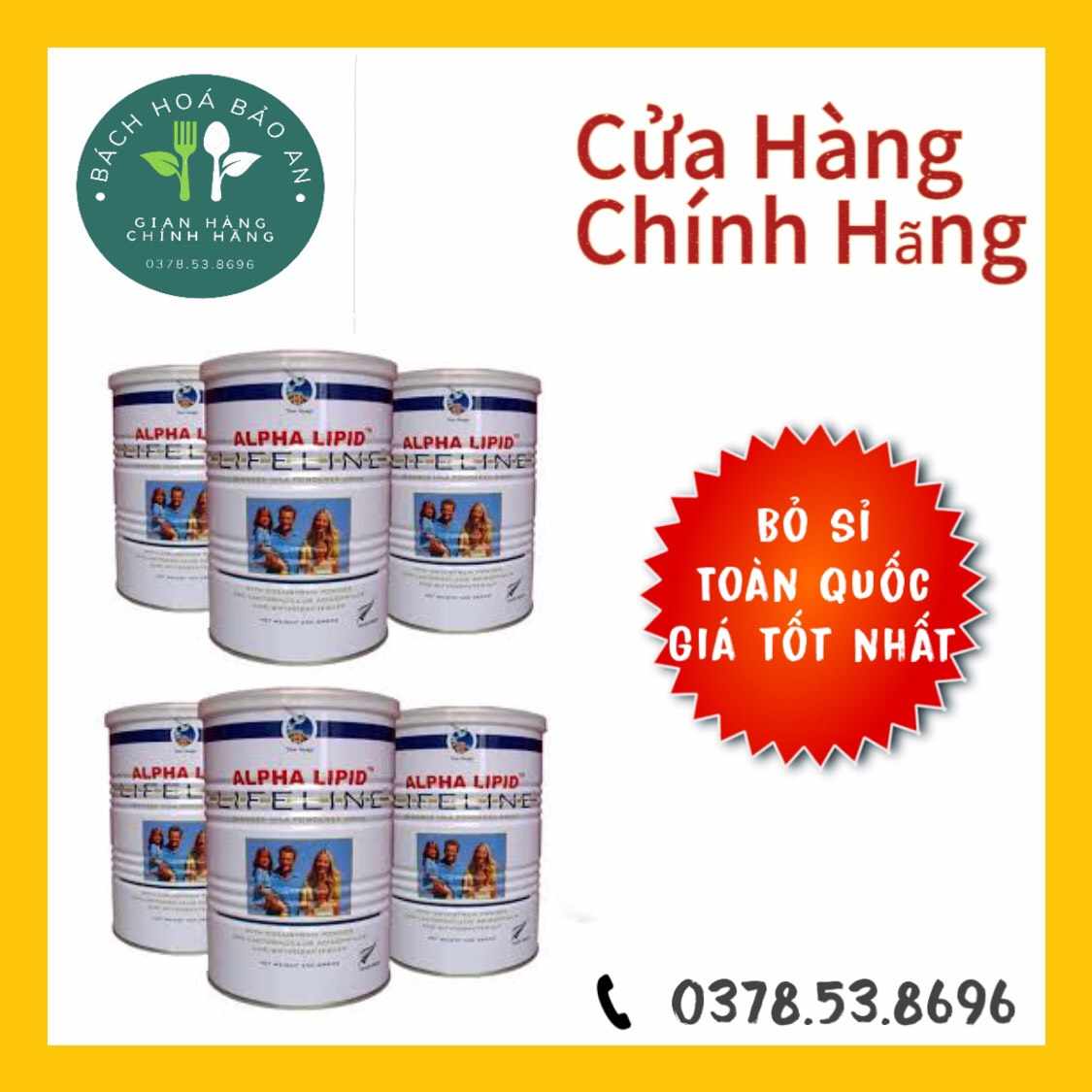 Combo 6 lon alpha lipid 450g