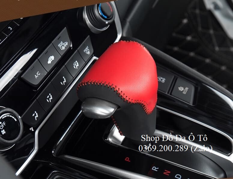 Bao da bọc cần số các đời xe ô tô Honda CRV da thật bò thật 100% khâu tay thủ công tỉ mỉ, mẫu thiết kế mới nhất