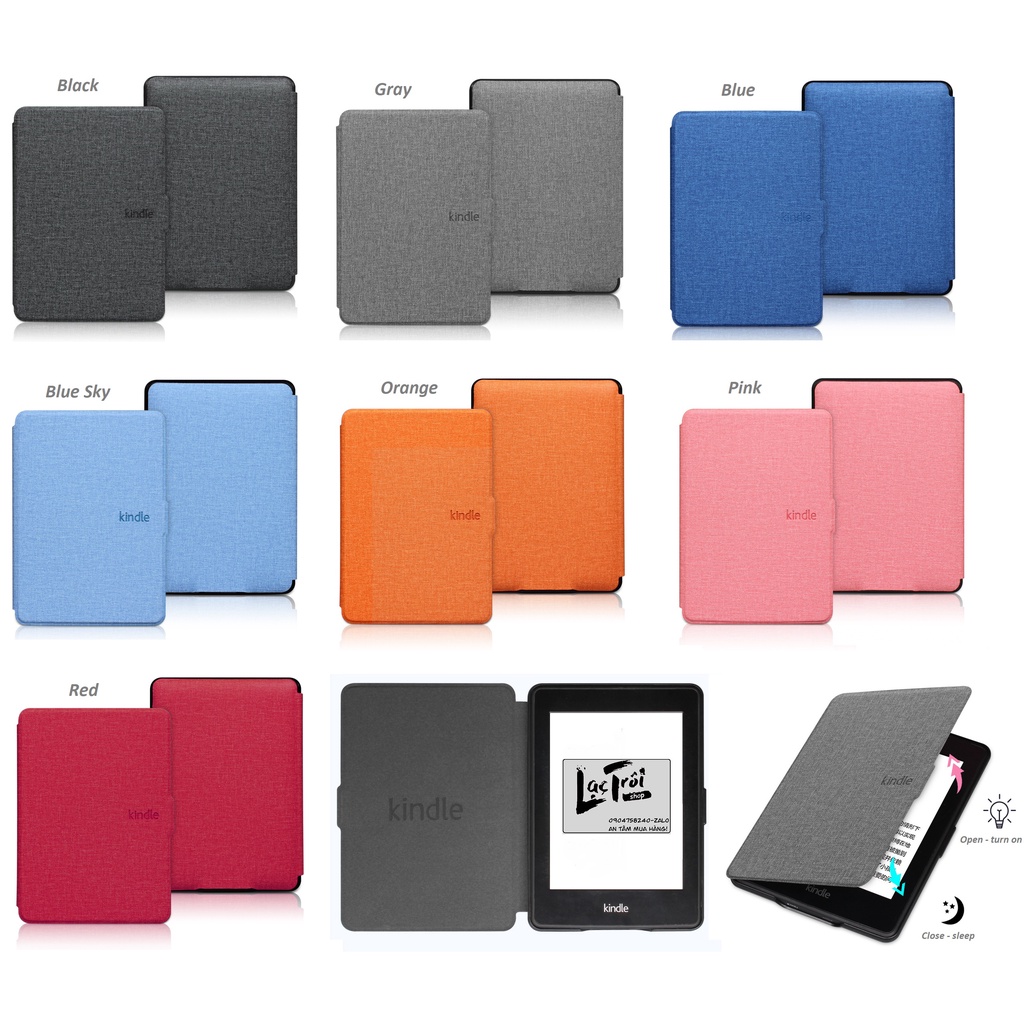 [Kindle các dòng] Bao da Vải Denim cao cấp