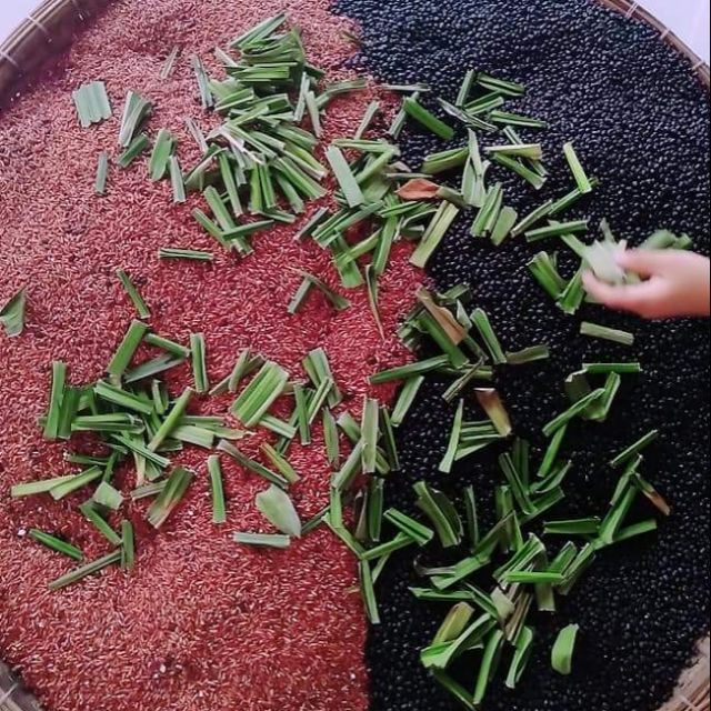 500g Trà đậu đen gạo lứt lá nếp thơm