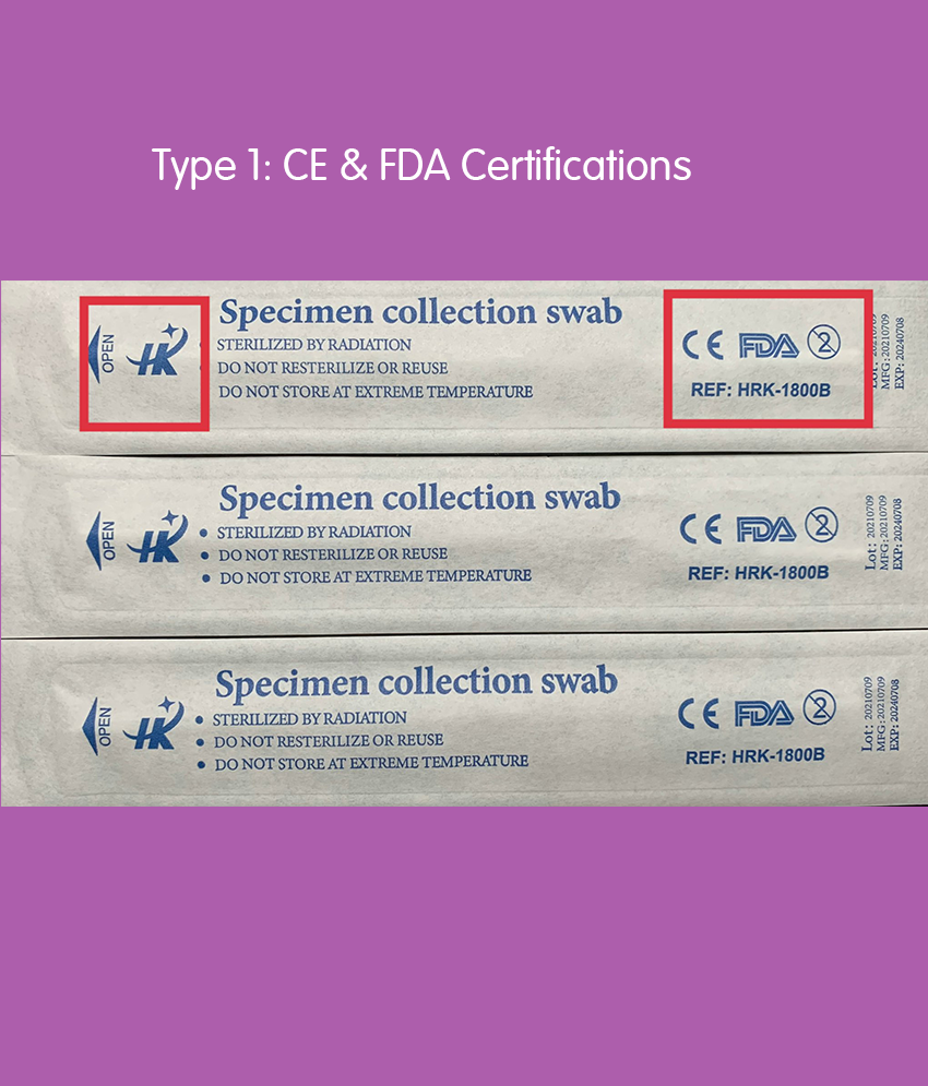 20 Que lấy dịch tỵ hầu Loại 1 Tăm bông lấy mẫu xét nghiệm mũi họng bệnh phẩm tiệt trùng