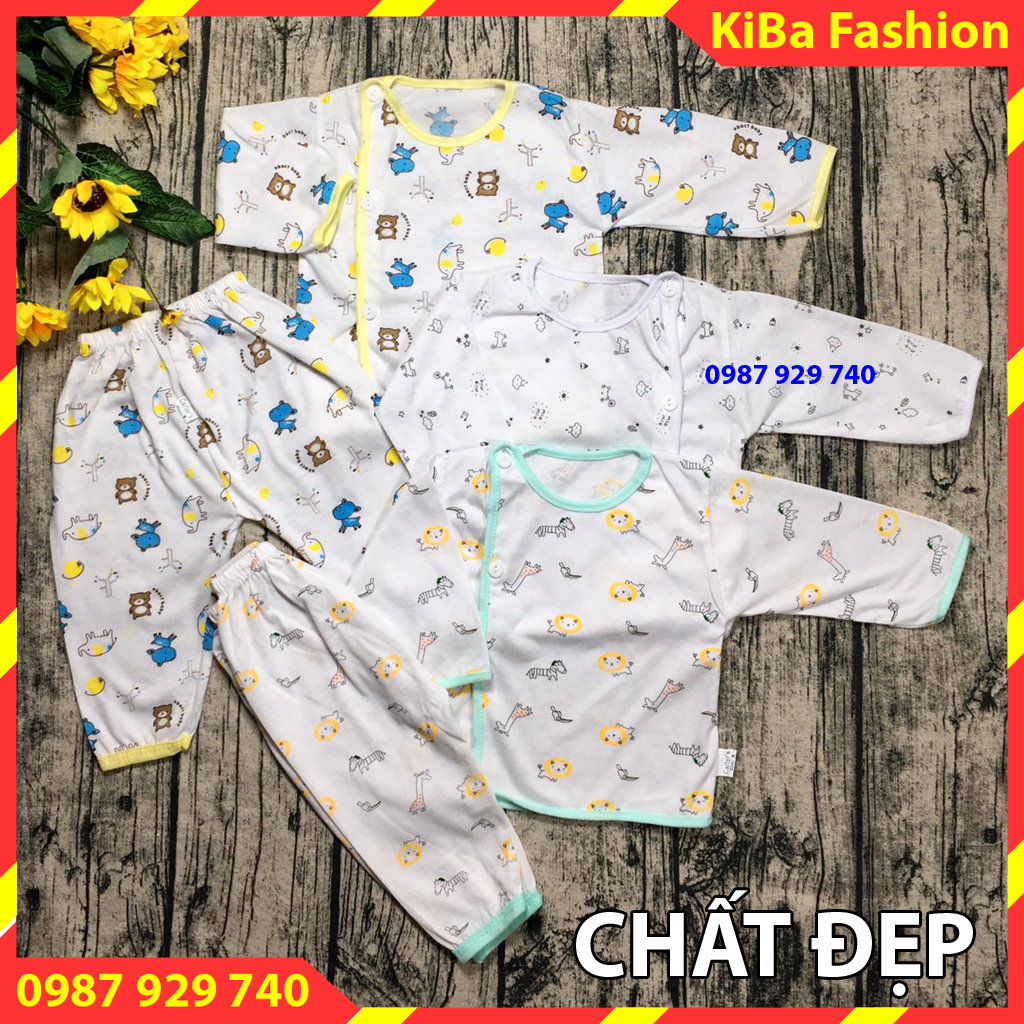 Set 3 Bộ quần áo sơ sinh dài tay in hình chất cotton co giãn mềm mịn cho bé sơ sinh - BSS- TK0180 / bộ đồ sơ sinh / bộ sơ sinh / bộ sơ sinh nous baby / bộ sơ sinh cho bé trai / đồ bộ sơ sinh / bộ sơ sinh / bộ đồ sơ sinh cho bé t