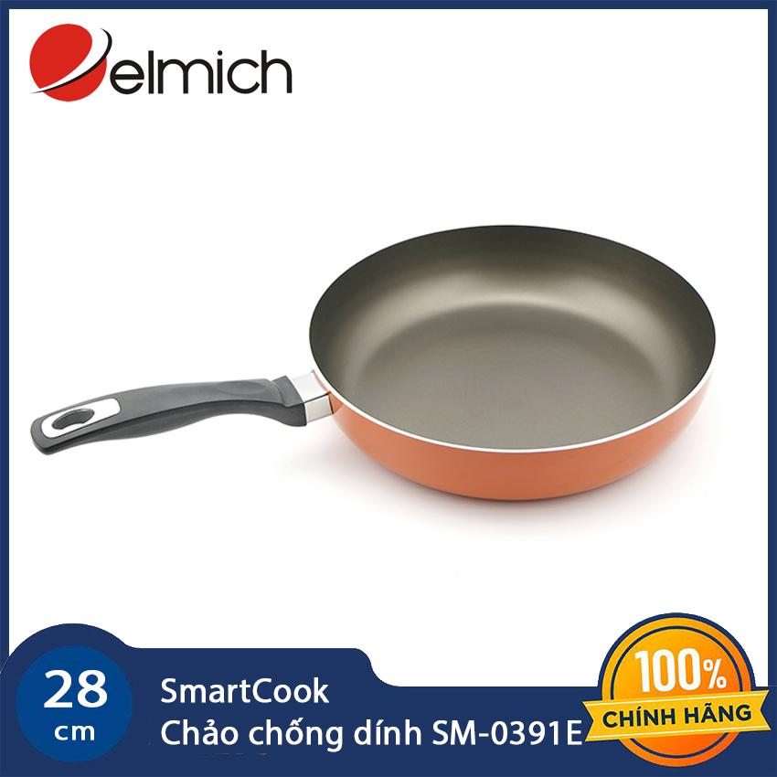 Chảo chống dính Elmich Teria 20cm/24cm/26cm/28cm/30cm dùng bếp từ - Hàng chính hãng