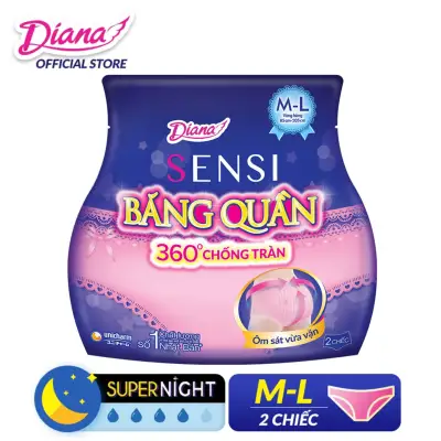 Băng vệ sinh Diana Sensi ban đêm dạng quần size M-L