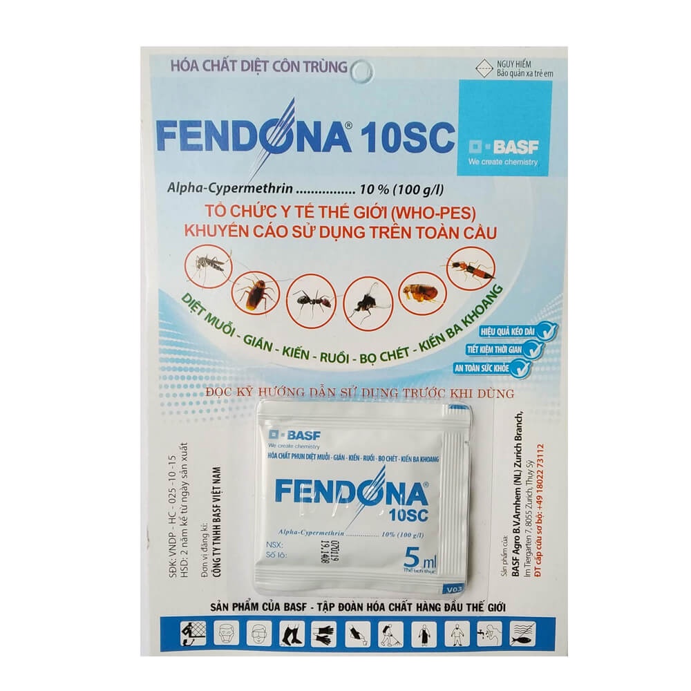 Fendona 5ml thuốc diệt muỗi, côn trùng