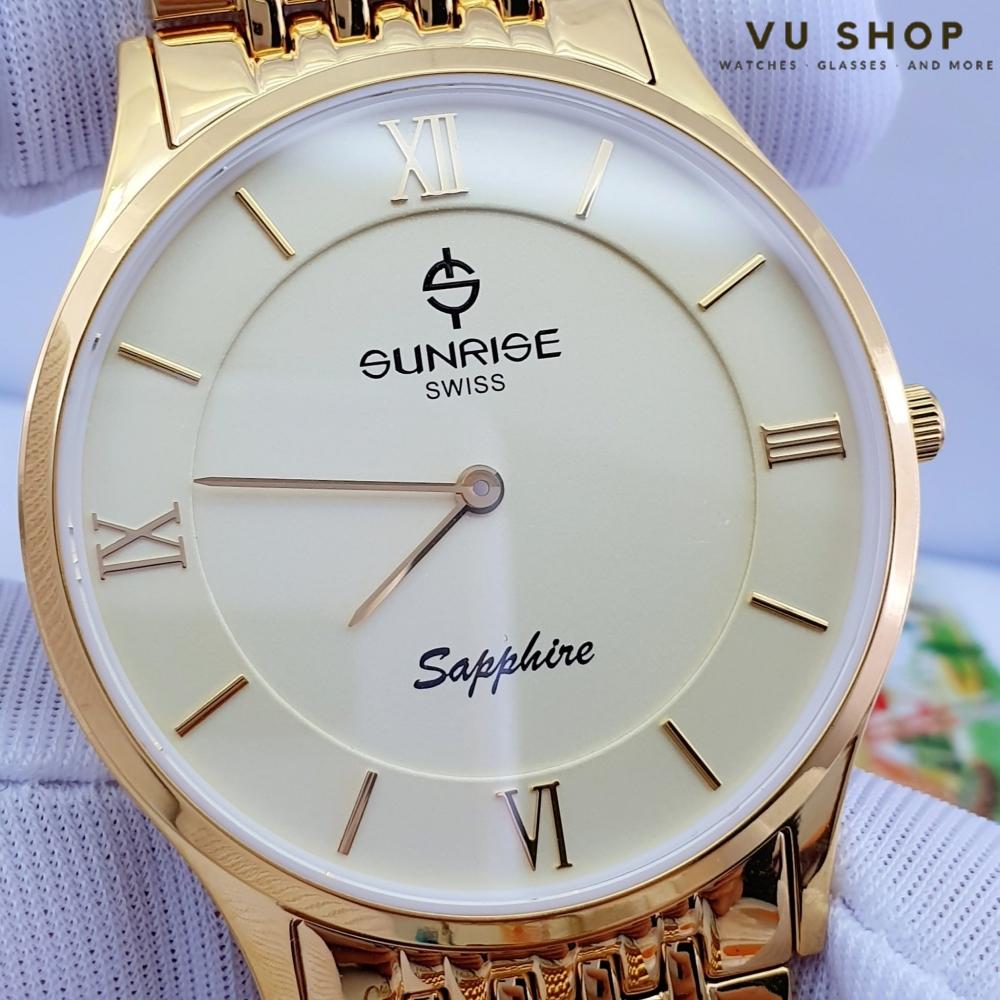 Đồng hồ đôi SUNRISE DM736SWC Siêu mỏng Chính hãng