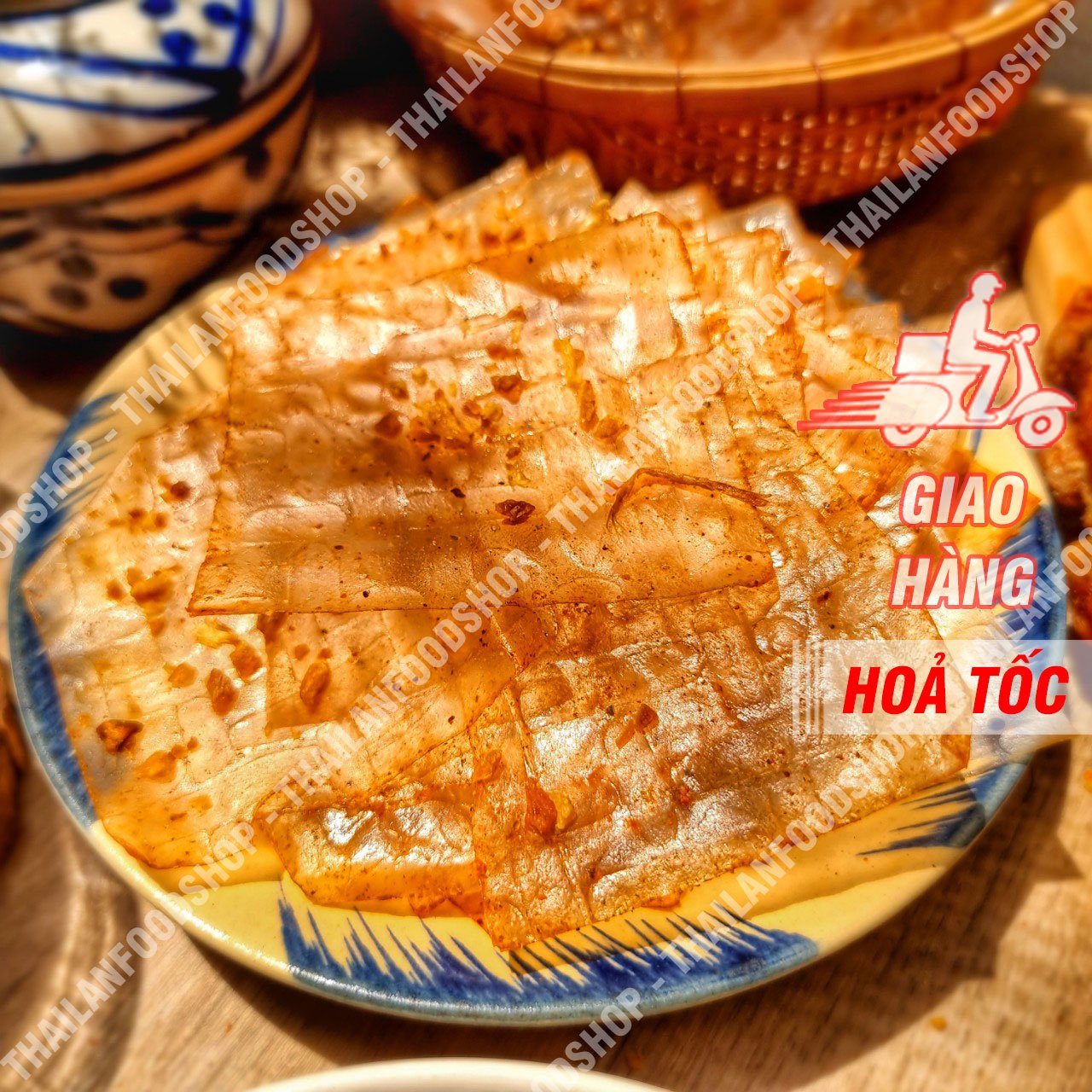 Bánh Tráng Muối Tỏi Siêu Ngon