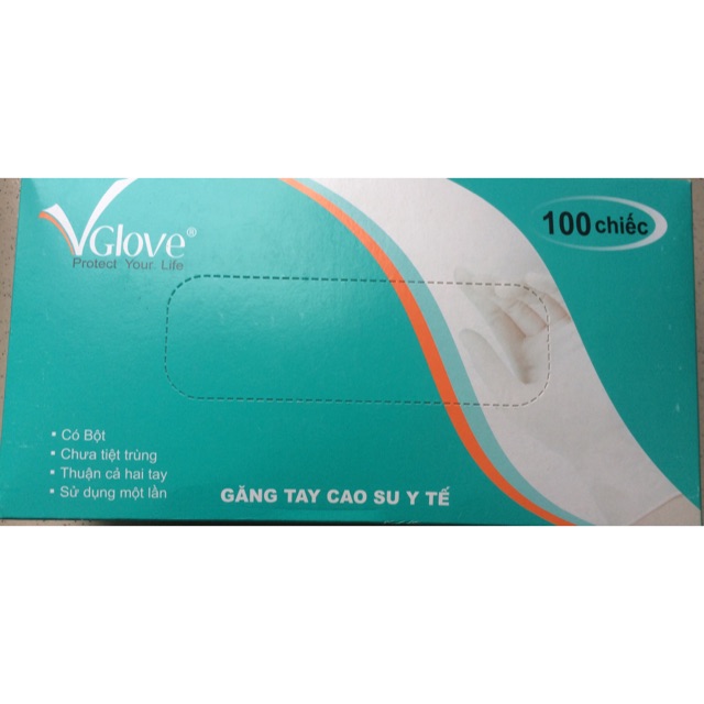 GĂNG TAY Y TẾ VGLOVE ( CÓ BỘT) size M