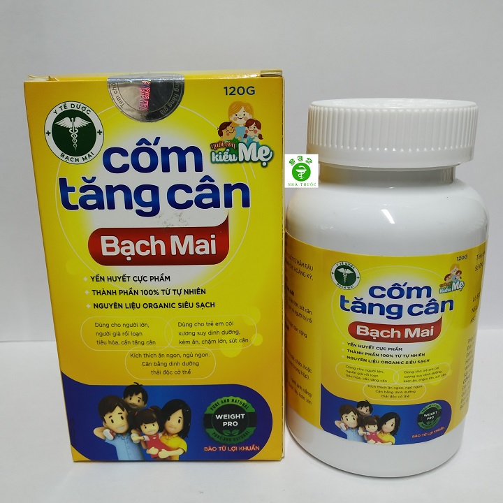 Cốm tăng cân Bạch Mai - Giúp tăng cường sức đề kháng