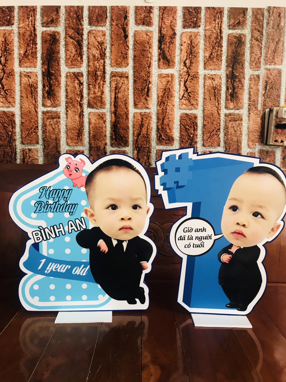 Chibi trang trí sinh nhật cho bé trai