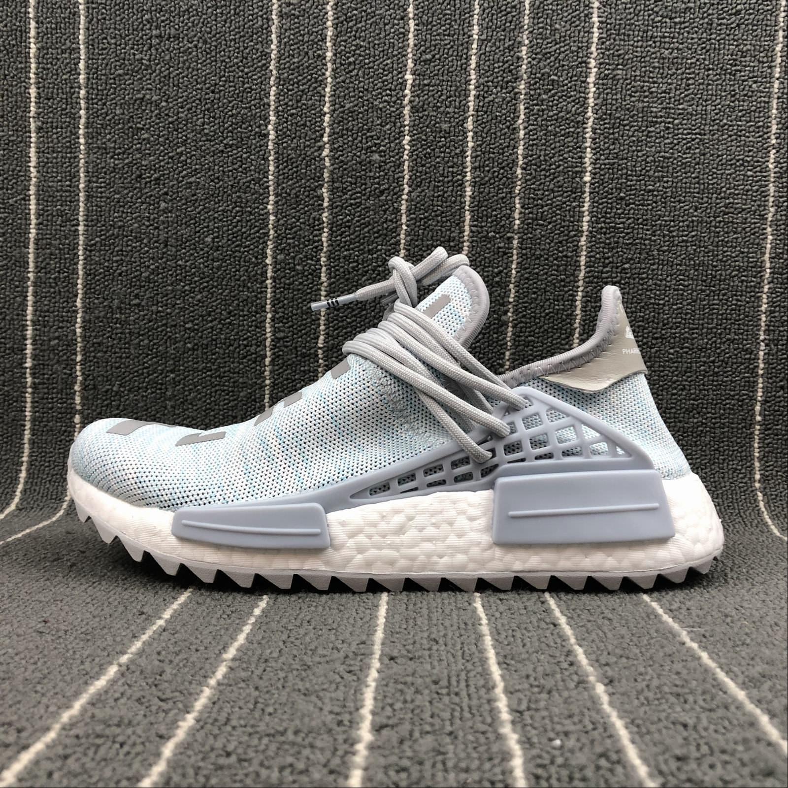 [Full Box] Giày thể thao HUMAN RACE NMD Xanh xám nhạt tím