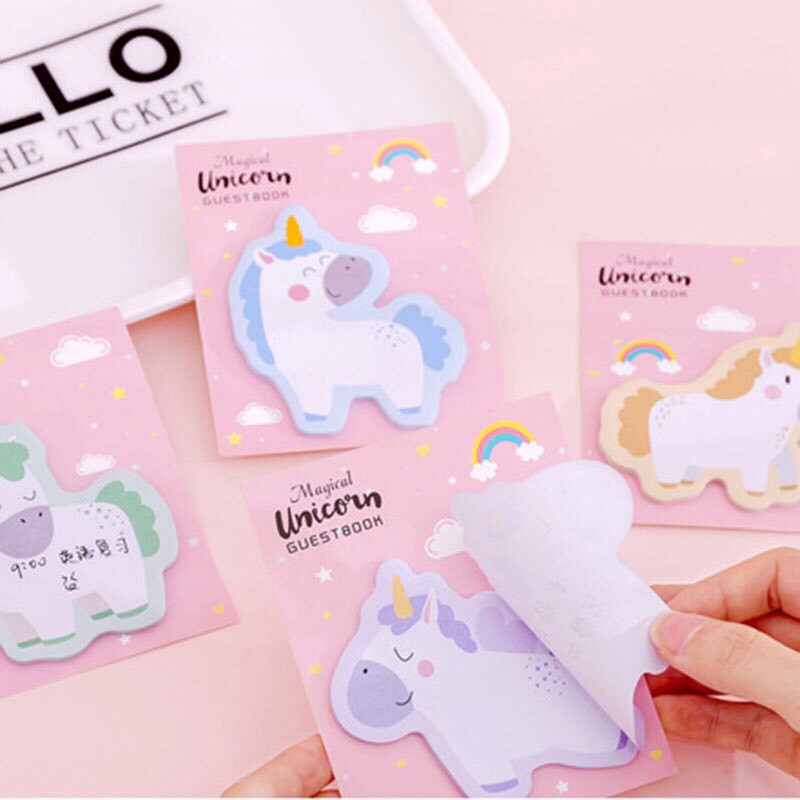 Giấy note ngựa unicorn