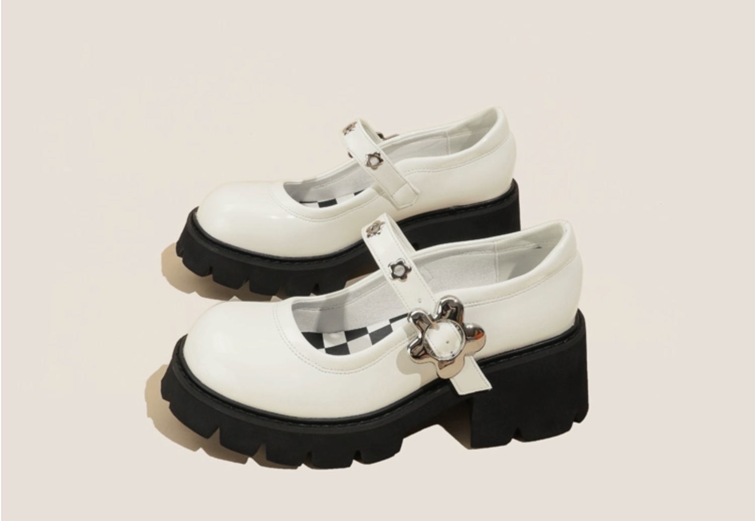 Flora Platform Maryjane - Giày da bò nữ