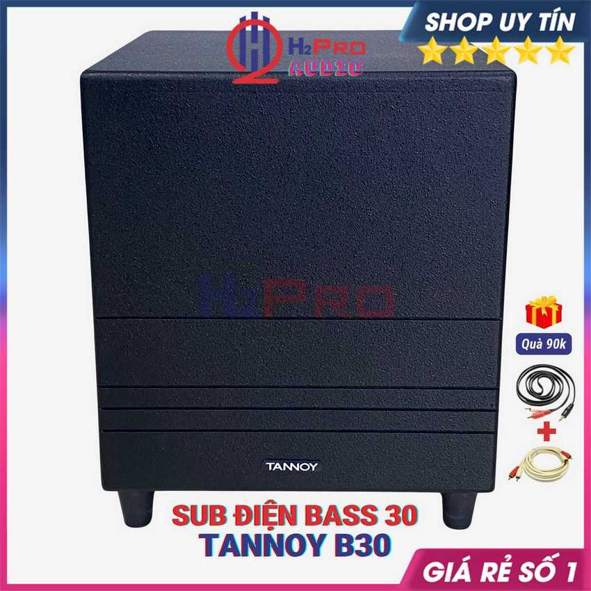 Loa Sub Điện Bass 30 TANNOY 350W Nhập Malai - Tặng Dây AV, Loa Sub Hầm Siêu Trầm Cao Cấp -H2Pro Audio