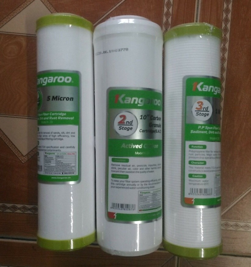 Bộ lõi lọc nước số 1,2,3 kangaroo