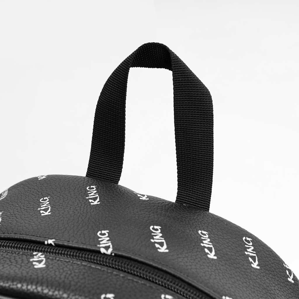 [FREESHIP MAX] Balo Da Backpack Unisex Chống Nước Balo Backpack King 2-Màu Đen