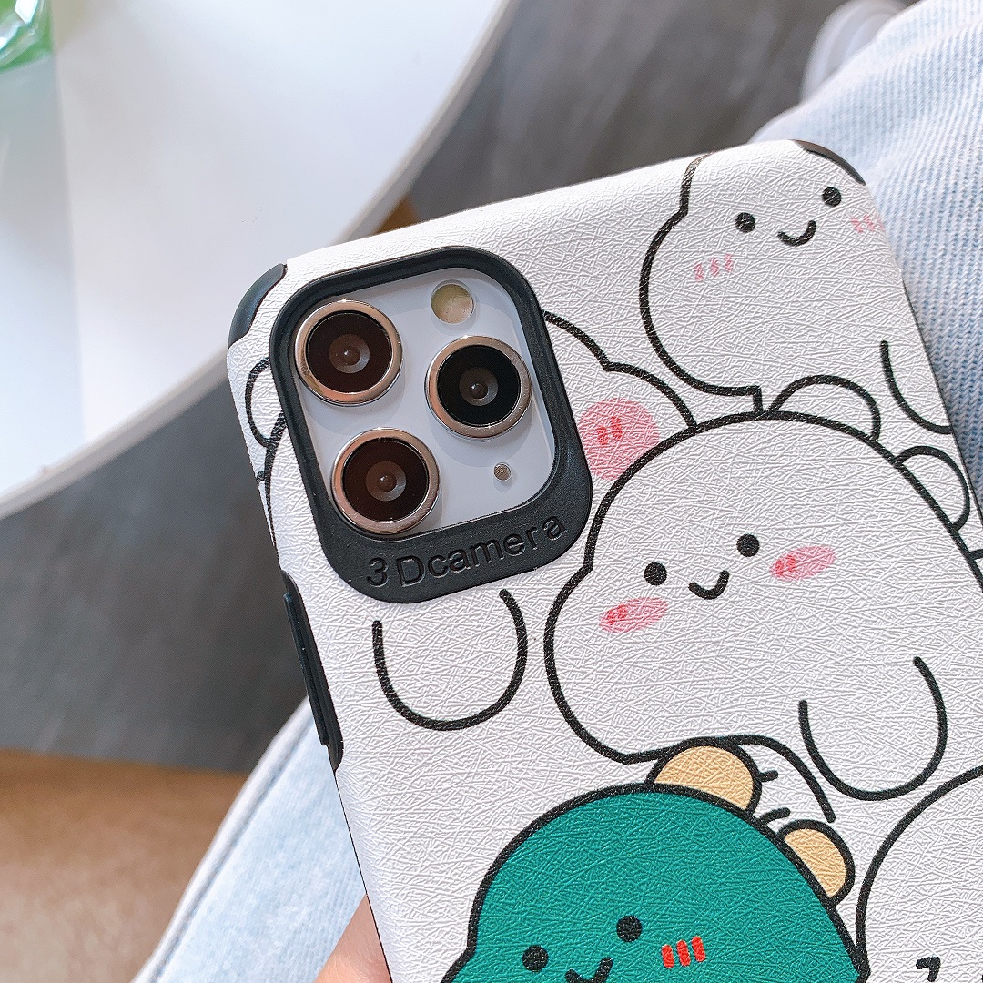 Ốp Lưng Da IMD Dinosaur Cute