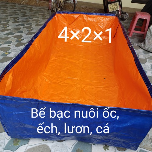 Bể bạt nuôi ốc, ếch, cá 4x2x1