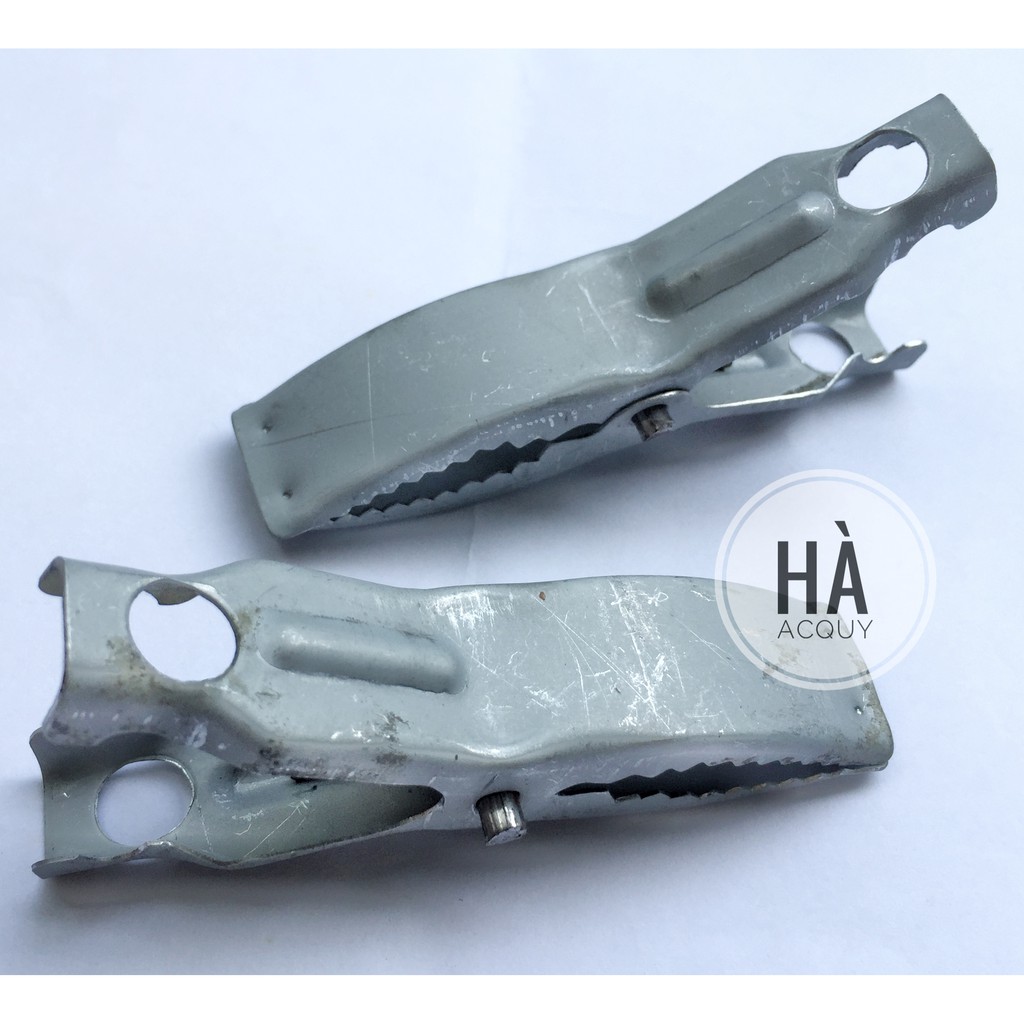2 Kẹp bình Ắc Quy Cá Sấu Xám 200A - 9Cm