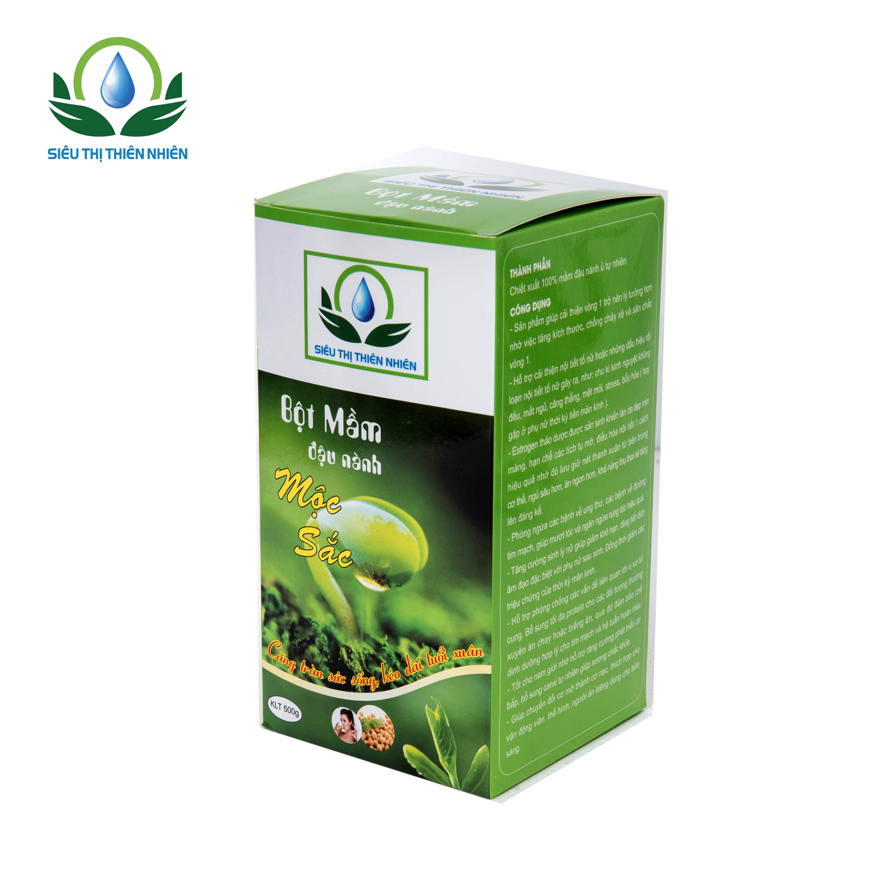 Bột mầm đậu nành Mộc Sắc hộp 500g