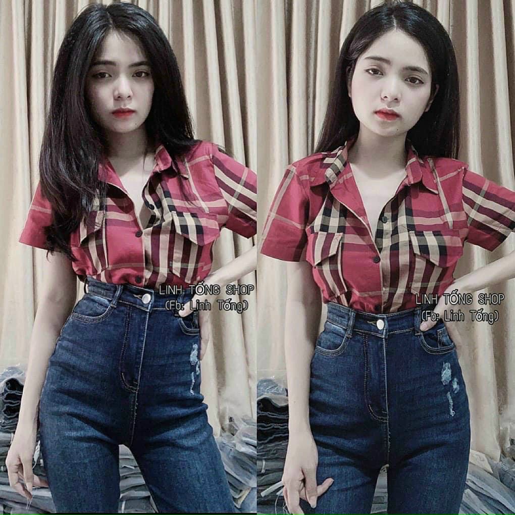 Áo sơ mi nữ kẻ sọc thời trang hàng đẹp chuẩn shop