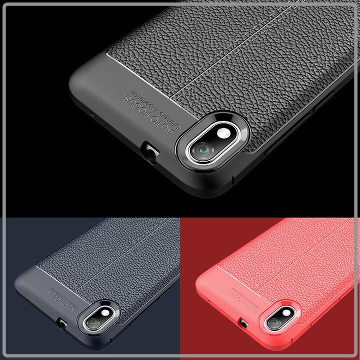 Ốp lưng cho Xiaomi Redmi 7A Giả da chống sốc Auto Focus