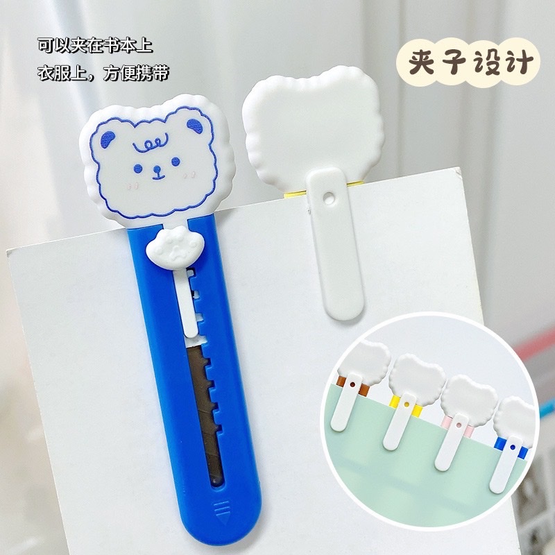 [HCM] Dao rọc giấy unbox GẤU MINI CUTE