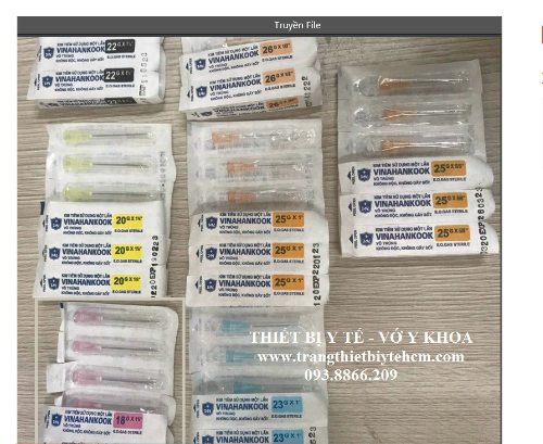 Kim tiêm 18g, 20g, 22g, 23g, 25g, 26g vinahankook