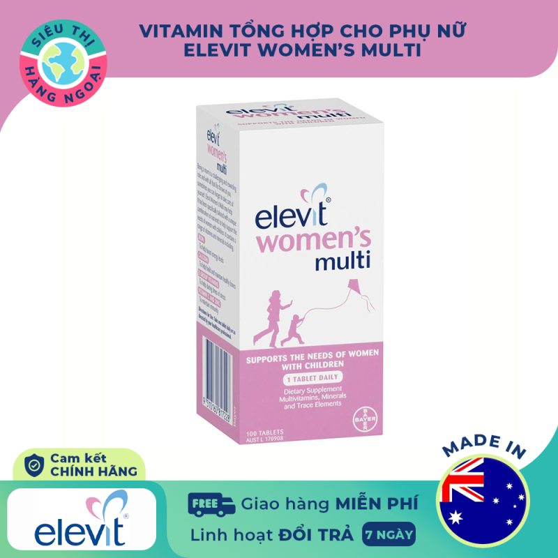 Vitamin tổng hợp cho phụ nữ Elevit Women’s Multi - Hàng Úc (được bán bởi Siêu Thị Hàng Ngoại) nhập khẩu