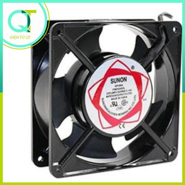 Quạt tản nhiệt 220v sunon dp200a 12x12x3.8cm quạt hút mùi, quạt tản nhiệt