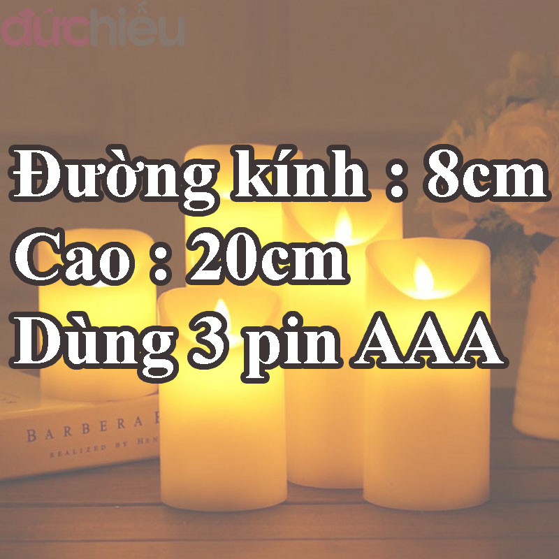 Nến Điện Tử Tim Lắc Lung Linh ĐỨC HIẾU SHOP Sử Dụng Pin Dùng Để Trang Trí