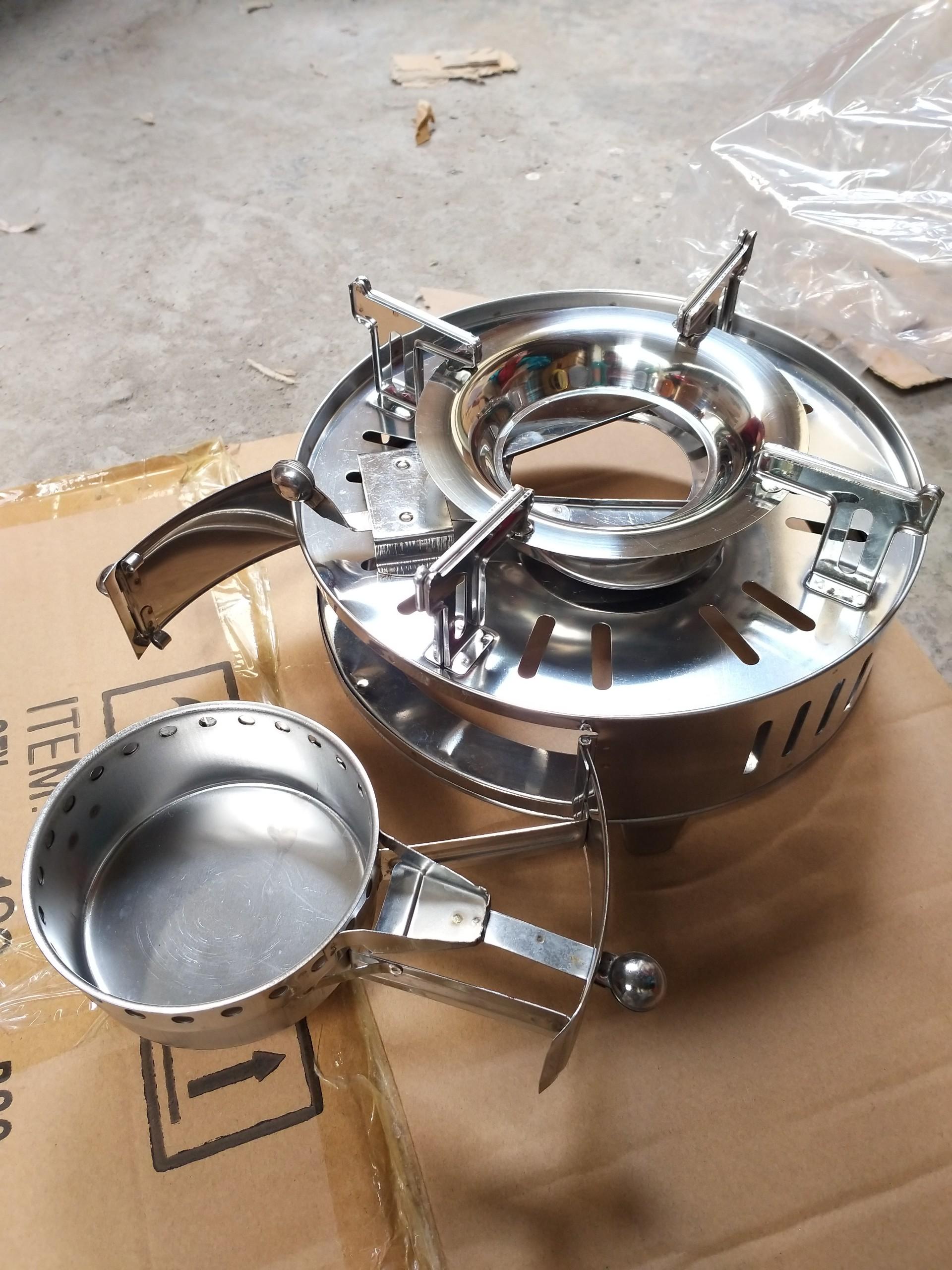 Bếp cồn inox cao cấp có chắn gió