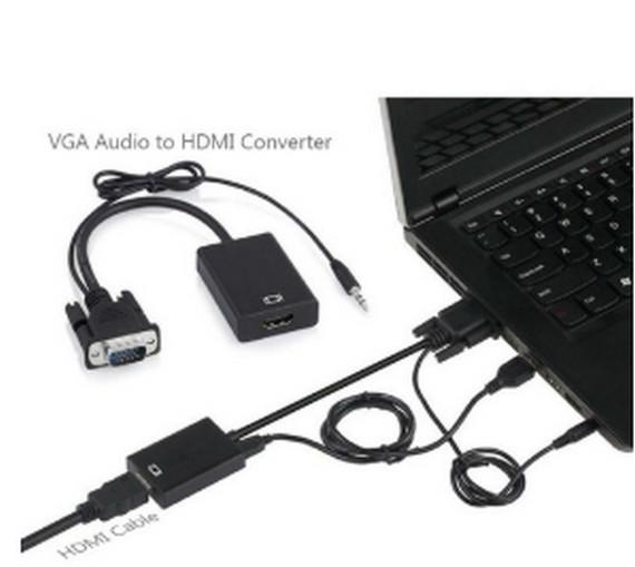 CÁP CHUYỂN ĐỔI TỪ CỔNG VGA SANG CỔNG HDMI CÓ ÂM THANH