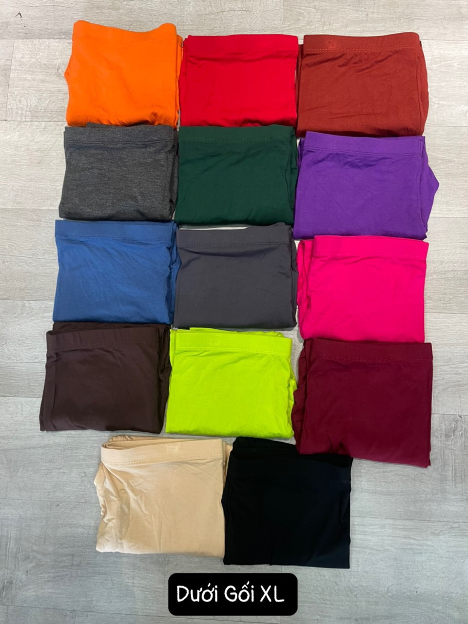 (40-72kg) Quần legging nữ lửng dưới gối thun thái RAINBOW (legging nữ lửng qua gối)