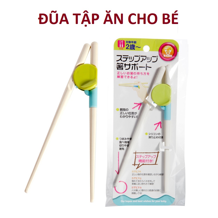 Đũa tập ăn dặm, tập gắp cho bé, chất liệu nhựa ABS cao cấp an toàn