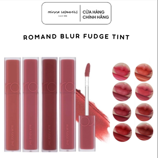 Son Kem Romand Blur Fudge Tint Đầy Đủ Màu 1 - 16