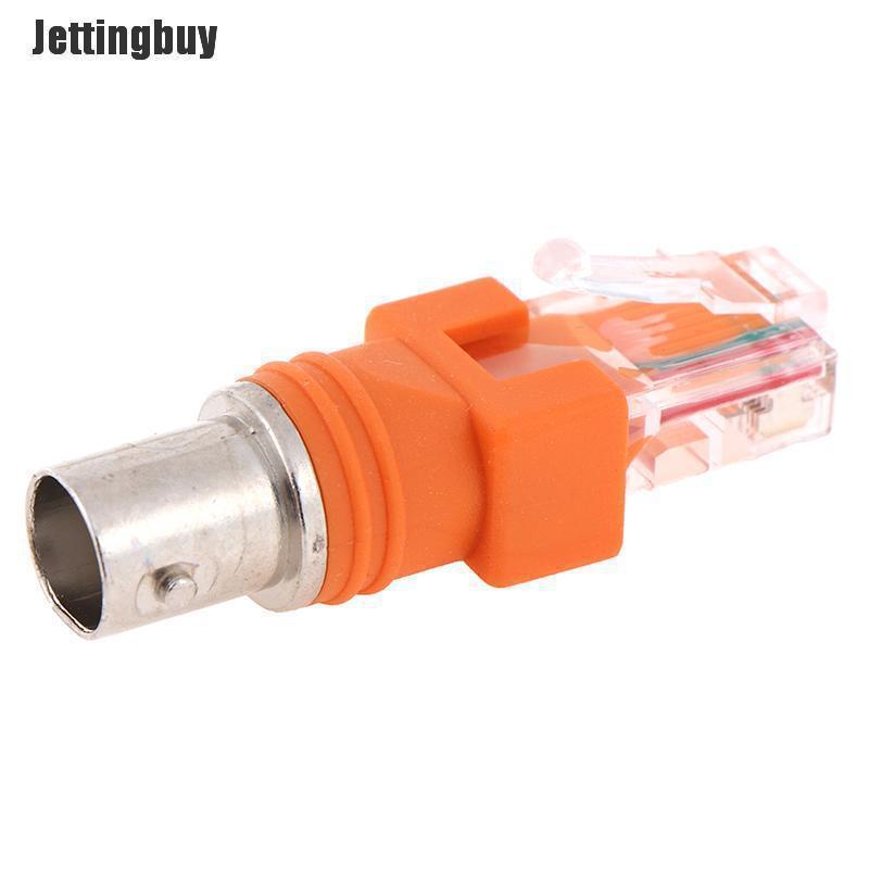 Jettingbuy BNC Female to RJ45 Male Coaxial Coax Barrel Coupler Adapter