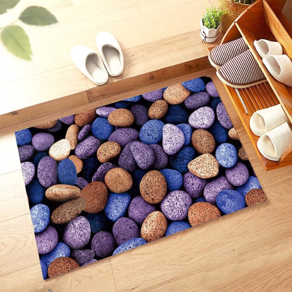 Thảm lau chân 3D siêu thấm, chống trơn trượt