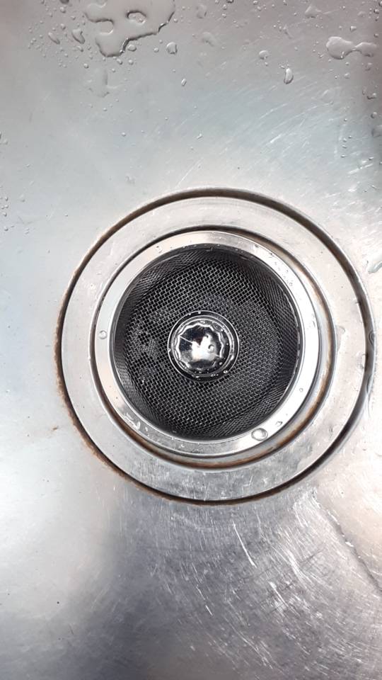Stainless Steel Dishwasher Strainer - Curved Drain Cover Shape, With Handle