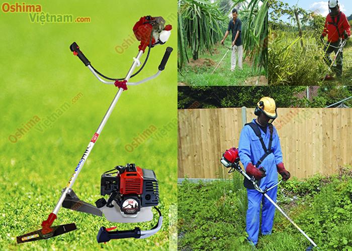 [HCM]Máy cắt cỏ Oshima 330 Bạc