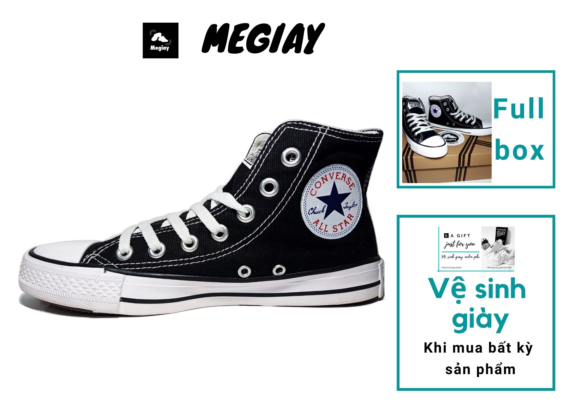 Giày Converse cổ cao nữ [MS20]