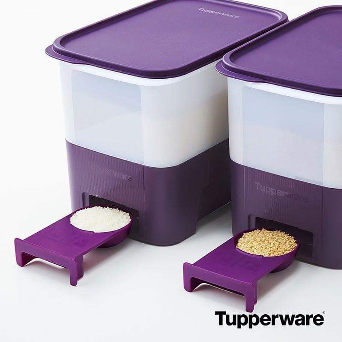 Thùng gạo Tupperware Ricesmart Aqua 5Kg - Tupperware Mall Chợ Lớn