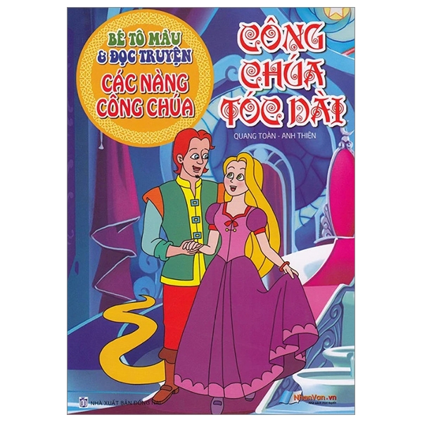 Fahasa - Bé Tô Màu & Đọc Truyện Các Nàng Công Chúa - Công Chúa Tóc Dài