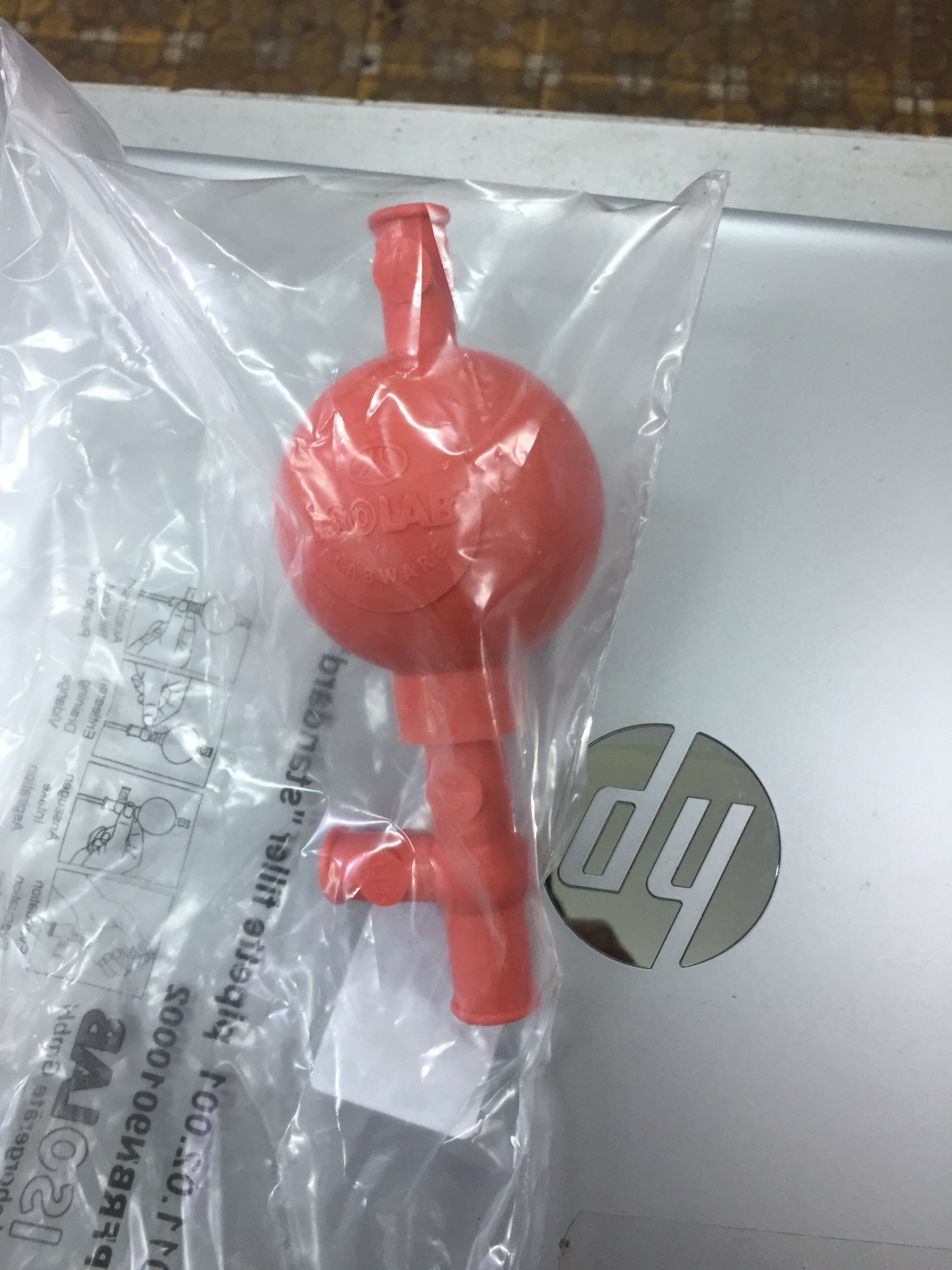[HCM]Quả bóp cao su 3 val isolab Đức