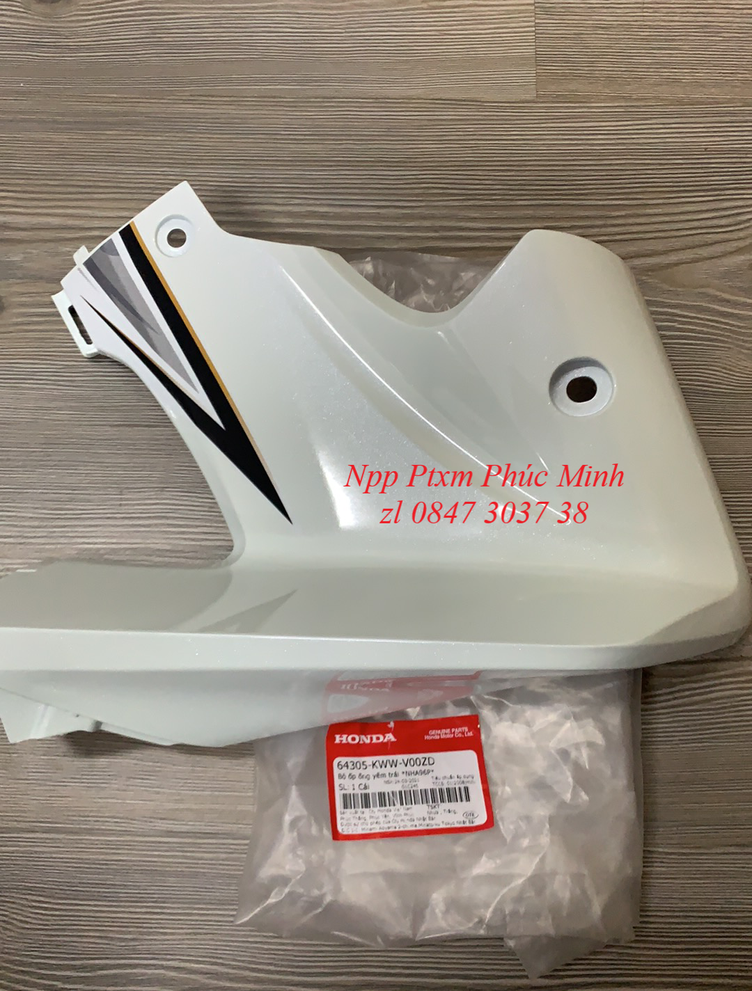 Bộ ốp ống yếm trái hãng dành cho xe rsx110 2010