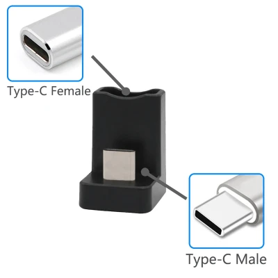 2 Pcs 90 degree Type-C Adapter USB 3.1 Type-C Male-To-Female Expansion Adapter for Laptops Tablets and Mobile Phones